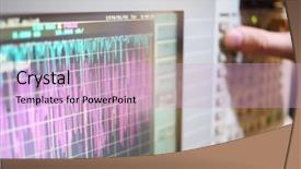  Presentation with signal - Presentation with frequency - oscilloscope is a device background and a lemonade colored foreground