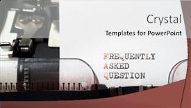 Presentation with question - Slide set with frequently-asked-question-phrase-written background and a white colored foreground