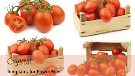  Presentation with vine - Slide set with fresh-and-colorful-italian-roma background and a coral colored foreground