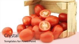  Presentation with italian food cooking tomatoes basil - Cool new presentation theme with fresh and colorful italian roma backdrop and a red colored foreground