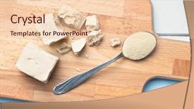  Presentation with yeast - PPT layouts enhanced with fresh and dry yeast background and a lemonade colored foreground