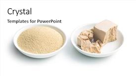  Presentation with yeast - Audience pleasing slide deck consisting of fresh and dry yeast backdrop and a white colored foreground