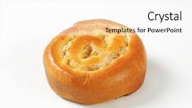  Presentation with fresh water splash green apple isolated white - PPT layouts with fresh apple roll on white background and a  colored foreground