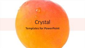  Presentation with apricot - Cool new theme with fresh apricot on white background backdrop and a  colored foreground