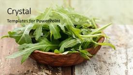  Presentation with salad - PPT theme with solution solving problem success theory background and a light gray colored foreground