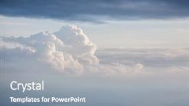  Presentation with climate change dramatic - Beautiful presentation design featuring view of the dark overcast backdrop and a gray colored foreground