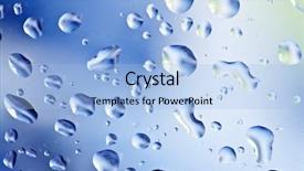  Presentation with blue drops - Audience pleasing theme consisting of fresh background of water drops backdrop and a light blue colored foreground