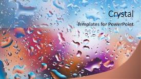  Presentation with fresh water - PPT layouts featuring fresh background of water drops background and a light blue colored foreground