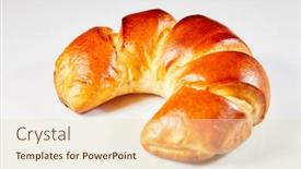  Presentation with bagel - PPT layouts consisting of fresh-bagel-on-white-background background and a soft green colored foreground