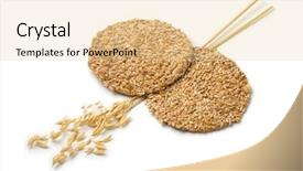  Presentation with oat - Slides enhanced with fresh baked homemade crispy oat background and a lemonade colored foreground