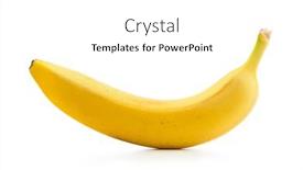  Presentation with banana - Slide deck enhanced with fresh-banana-isolated-ripe-organic background and a white colored foreground