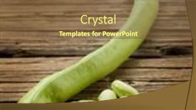  Presentation with broad - Theme having fresh beans broad over wood background background and a tawny brown colored foreground
