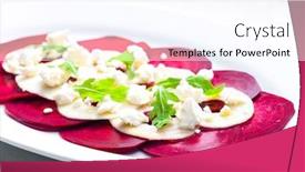  Presentation with beetroot - Cool new presentation with fresh-beetroot-and-apple-salad backdrop and a cool aqua colored foreground