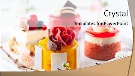  Presentation with mango - Presentation design consisting of fresh berries and flower background and a sky blue colored foreground