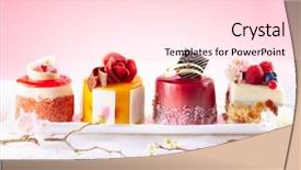  Presentation with sweets - Amazing PPT theme having fresh berries and flower backdrop and a lemonade colored foreground