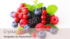  Presentation with currant - Slide deck featuring fresh-berries-mix-isolated background and a lemonade colored foreground