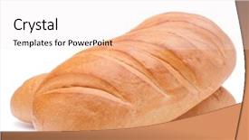  Presentation with fresh bread subway food - Presentation design consisting of fresh bread isolated on white background and a  colored foreground