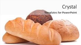  Presentation with bread - Cool new PPT layouts with fresh-bread-isolated-on-white backdrop and a white colored foreground