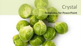  Presentation with brussels - Slide deck consisting of fresh-brussels-sprouts-isolated background and a yellow colored foreground