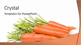  Presentation with carrots - Amazing PPT layouts having fresh carrots on a white background backdrop and a white colored foreground