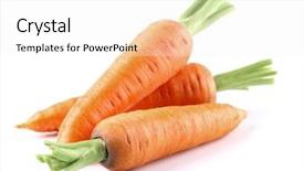  Presentation with carrots - Audience pleasing slide set consisting of fresh carrots backdrop and a white colored foreground