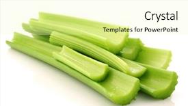  Presentation with celery - Presentation consisting of delicious cupcakes on table close-up background and a lemonade colored foreground