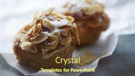  Presentation with almonds - Slide deck featuring fresh-choux-pastry-with-creme background and a tawny brown colored foreground