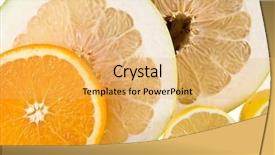  Presentation with citrus maxima - Amazing presentation theme having fresh citrus fruit surface close backdrop and a  colored foreground