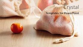  Presentation with eco bag - Slide deck enhanced with fresh-clementine-in-eco-friendly background and a lemonade colored foreground