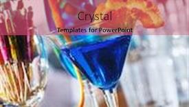  Presentation with cocktail bar - Cool new PPT layouts with fresh-cocktail-alcohol-drink backdrop and a coral colored foreground