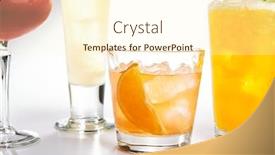  Presentation with cocktail - Cool new PPT layouts with fresh-cocktail-with-orange backdrop and a cream colored foreground