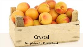  Presentation with apricot - Colorful presentation theme enhanced with fresh colorful apricots backdrop and a  colored foreground