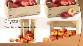  Presentation with flat - Slides featuring fresh-colorful-flat-peaches-donut background and a lemonade colored foreground