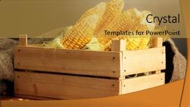  Presentation with corn - Cool new theme with fresh corn in box backdrop and a gold colored foreground