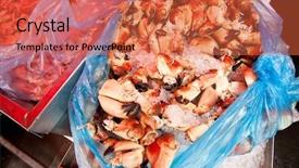  Presentation with crabs - Slides consisting of fresh-crabs-on-real background and a red colored foreground