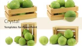  Presentation with melon - PPT theme enhanced with fresh-cumelo-s-mix-between background and a yellow colored foreground