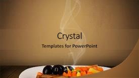  Presentation with free on genetically modified food - Beautiful presentation featuring fresh delicious home cooked food backdrop and a coral colored foreground