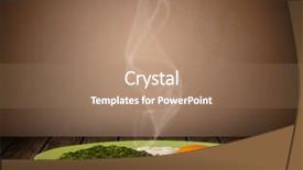  Presentation with steam - Audience pleasing presentation design consisting of fresh delicious home cooked food with steam on wood deck backdrop and a coral colored foreground