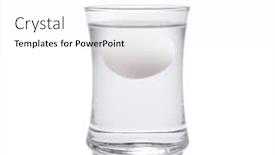  Presentation with egg - PPT theme with fresh-egg-sinks-rotten-egg background and a white colored foreground