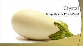  Presentation with eggplant - Colorful PPT layouts enhanced with fresh-eggplant-isolated-on-white backdrop and a white colored foreground