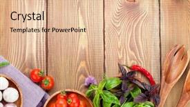  Presentation with italian food cooking tomatoes basil - Presentation theme having fresh farmers tomatoes basil wood table view above copy space background and a lemonade colored foreground