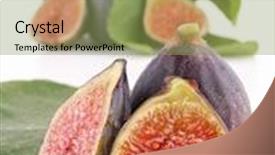  Presentation with background - Theme enhanced with fresh-figs-and-leaf background and a yellow colored foreground