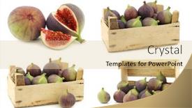  Presentation with wooden - Amazing PPT theme having fresh-figs-ficus-carica backdrop and a lemonade colored foreground