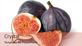  Presentation with fresh ginger root on white - PPT layouts having fresh figs on white background background and a  colored foreground