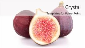  Presentation with fruit fig - PPT layouts having fresh figs background and a  colored foreground