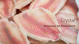  Presentation with frozen fish - Slide deck with fresh-frozen-fillets-of-tilapia background and a lemonade colored foreground