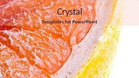  Presentation with frozen fruit - Slides with fresh frozen fruit in ice background and a coral colored foreground