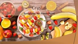  Presentation with chocolate dessert - 