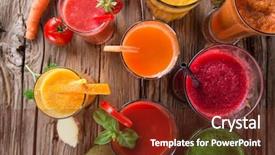  Presentation with healthy drink - Cool new presentation with fresh fruit juice healthy drinks backdrop and a tawny brown colored foreground