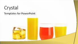  Presentation with juices - Cool new slide set with fresh fruit juices and iced backdrop and a white colored foreground